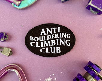 Naszywka klubu wspinaczkowego antyboulderingowego