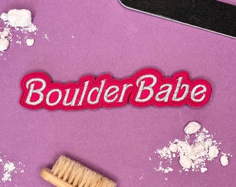 Boulder Babe iron-on patch