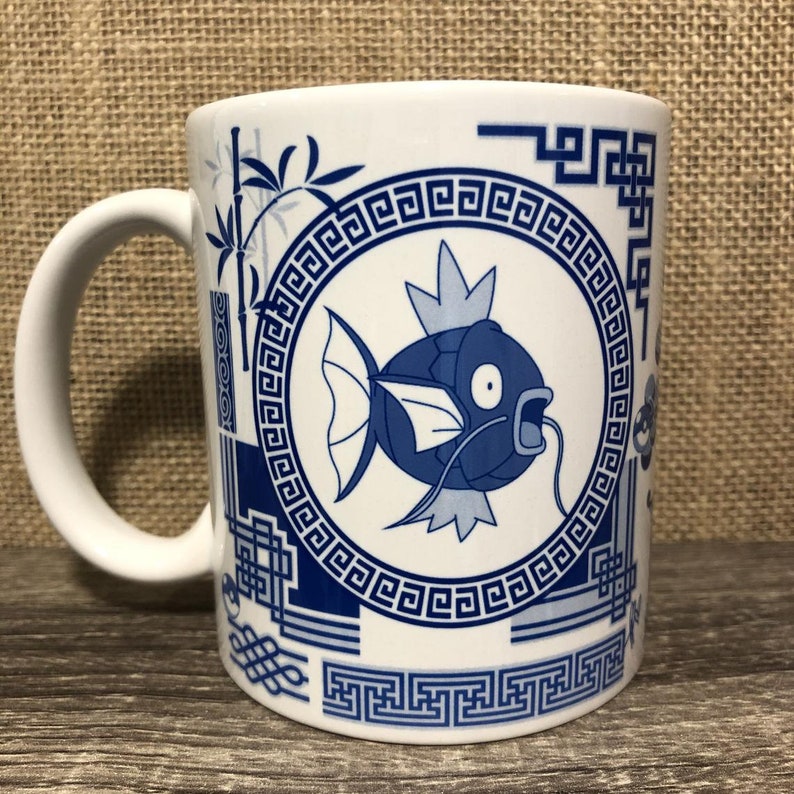 Magikarp and Gyarados mug.