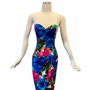 Vintage Lillie Rubin Floral Dress