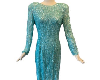 Vestido vintage con cuentas de Lillie Rubin