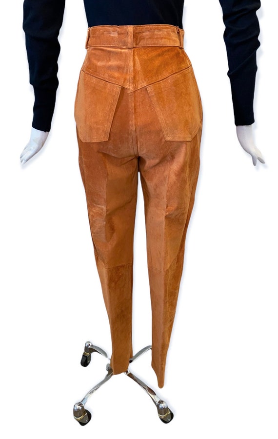 Vintage Lillie Rubin High Rise Suede Pant - image 8