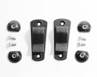 Vincita DIY Bike Pannier Hooks Kit - Any Bag Into A Bicycle Pannier Bag -For Rack Diameter 13 mm - Pannier Mounting Attachment Hardware