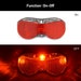 Rear Carrier Light 3 Super Bright Red LED, Quick-release With Batteries ...