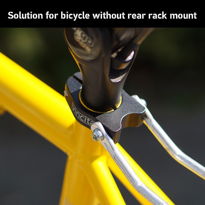 Clamp On Bike Rear Rack VINCITA Rack Mount Seatpost Clamp – 27.2mm Bike Adapter - Etsy
