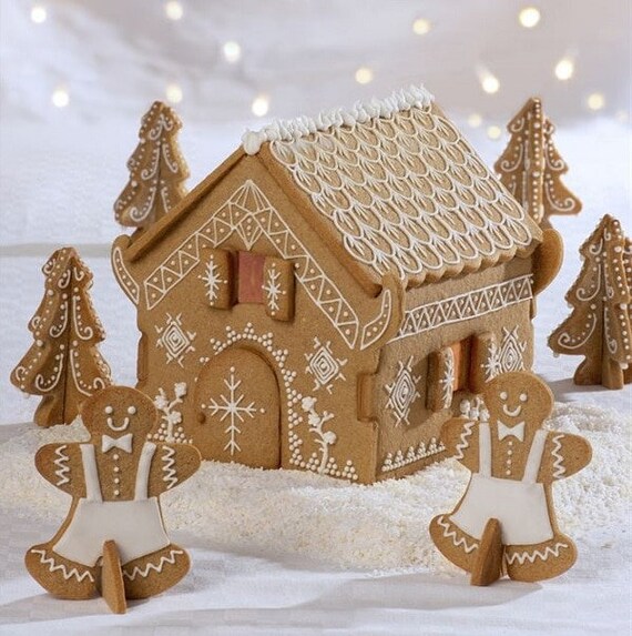 6 Sets Christmas Craft Kit Christmas Gingerbread House Kit Sets of  Christmas Craft House Make-a-Gingerbread House Craft for Boy Girl Christmas  Party