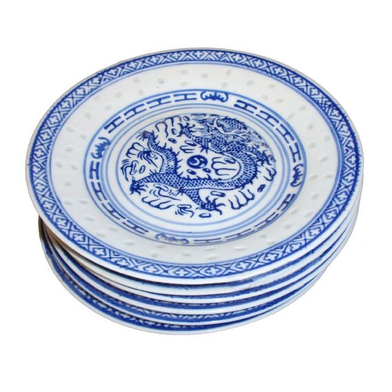 Iconic Chinese Dragon Side Plates. Chinese Takeways in Style Etsy Canada