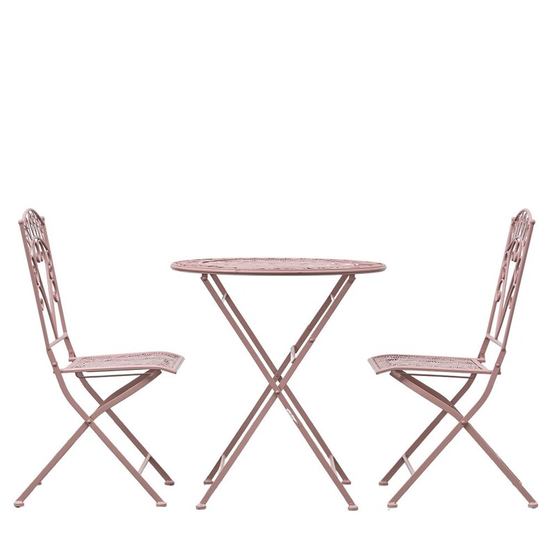 Bistro Table Set Exmouth 2 Seater Bistro Set Pink Etsy UK