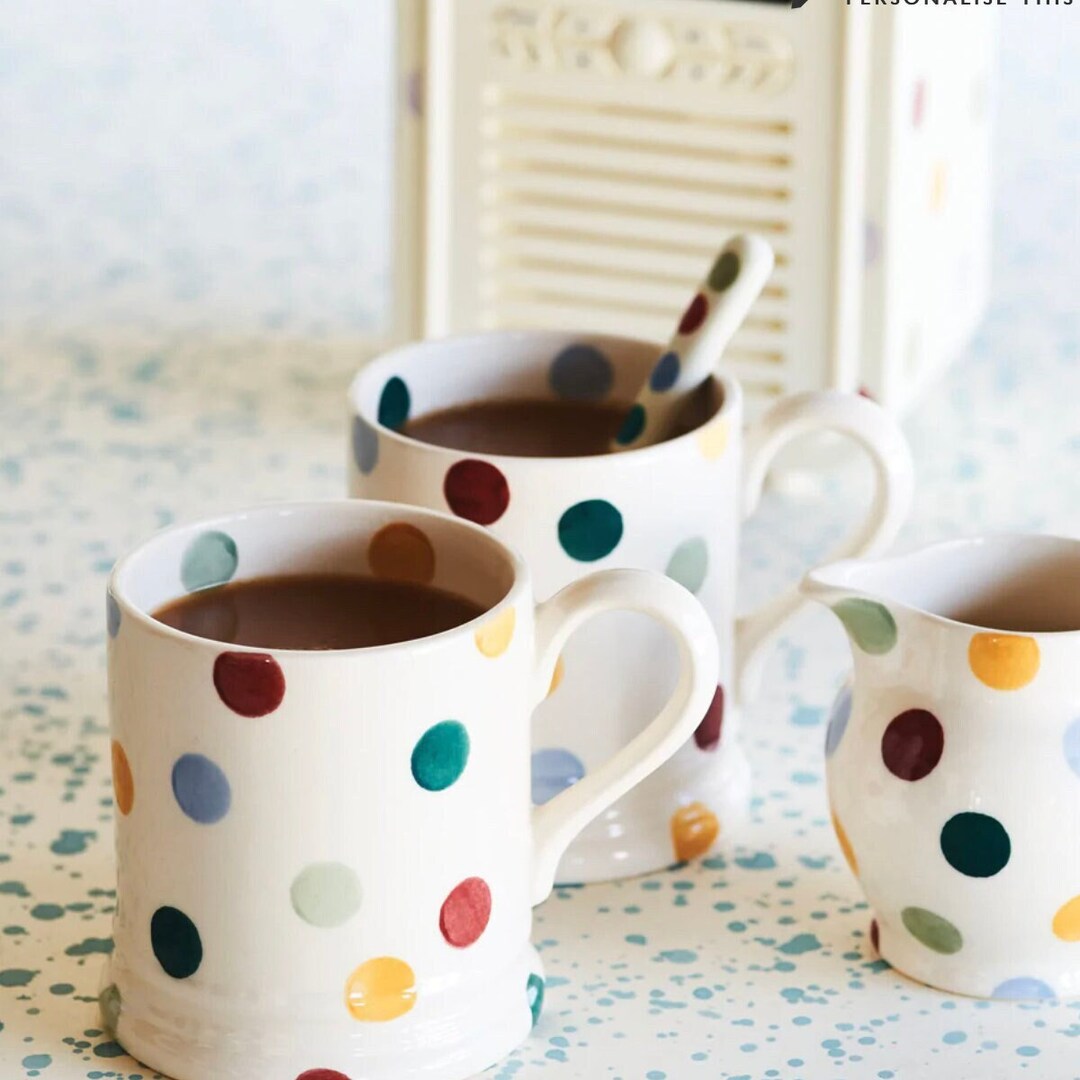 Emma Bridgewater 300ml / Half Pint Mug With Iconic Polka Dots Etsy