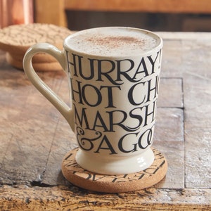  Emma Bridgewater Large Mug 1/2 Pint, Ceramic Coffee Mug Large -  Stoneware Mug, Cappuccino, Latte, Coffee, Tea Cup - Beautiful Mugs,  Birthday Gift - Coffee Mug Black Writing : Home & Kitchen