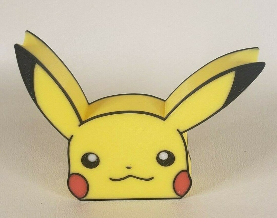 3d Printed Two-sided Pikachu Pen Holder Pla Peeker Marker Pencil 