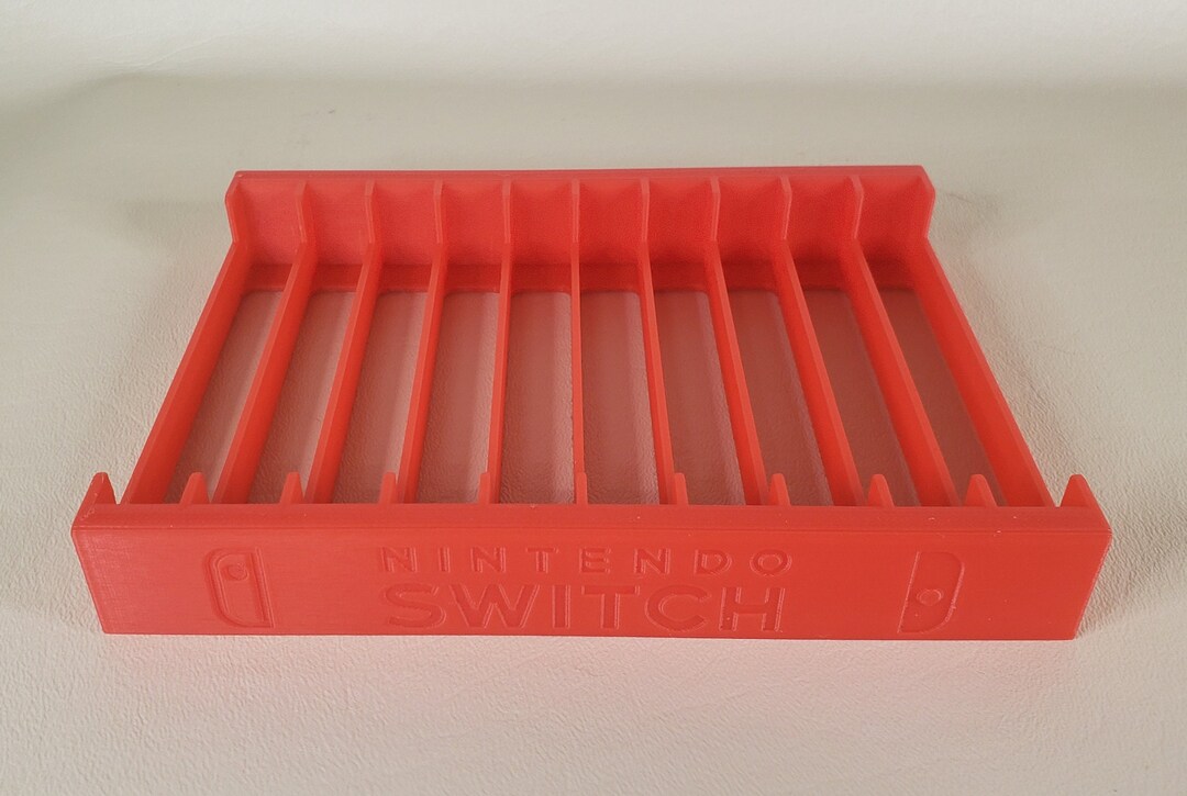 3D Printed Nintendo Switch Game Case Holder Holds 10 Game Cases Etsy