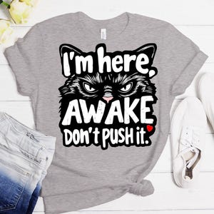 Ich bin hier. Wach auf, dräng' es nicht. SVG | SVG, Png, Dxf, Eps | Lustiges Shirt