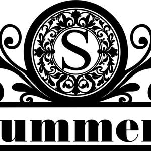 Split Monogram Svg S Circle Svg | Svg Png Dxf,Eps | Wedding Monogram S Svg | Monogram Files for Cricut | Script Monogram S |  One of a kind