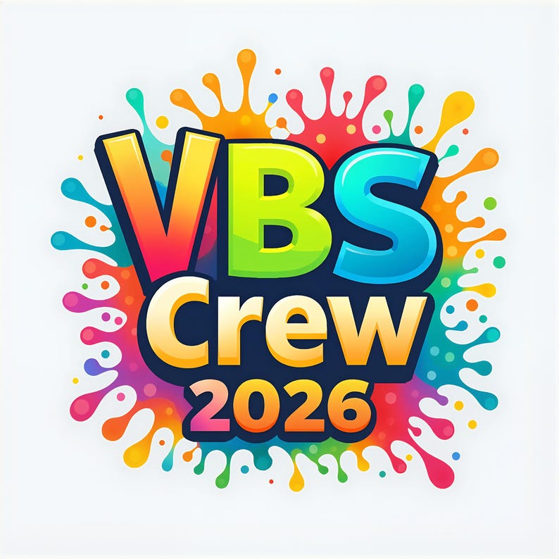 Vbs Letters VBS Crew 2026 PNG: Vacation Bible School Shirt Design (digital Download ...