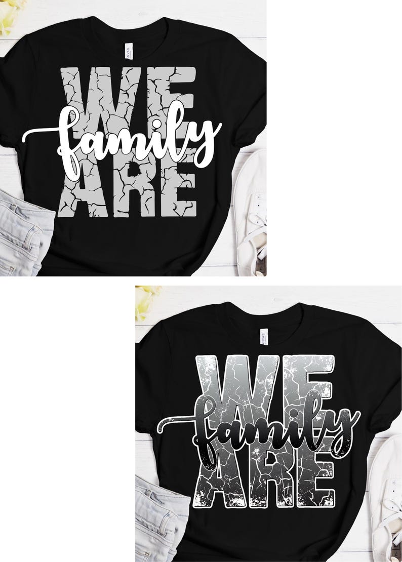 Diseño de camiseta "Somos familia" / Reunión (svg, png, dxf, eps) (Descarga digital) imagen 1