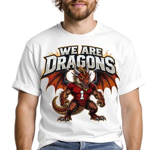 We Are Dragons PNG | PNG Sublimation | Wall Print | Dragons, Dragons baseball, Dragons basketball, Dragons Football