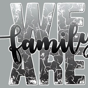 Diseño de camiseta "Somos familia" / Reunión (svg, png, dxf, eps) (Descarga digital) imagen 4