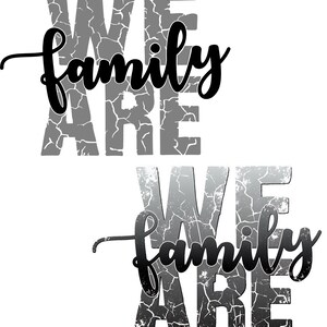 Diseño de camiseta "Somos familia" / Reunión (svg, png, dxf, eps) (Descarga digital) imagen 2