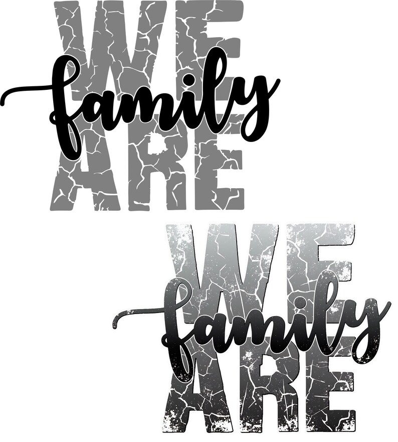 Diseño de camiseta "Somos familia" / Reunión (svg, png, dxf, eps) (Descarga digital) imagen 2