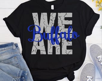Paquete Distressed We Are Buffalo / Svg, Png, Dxf, Eps / PNG de sublimación 3D colorido GRATIS incluido / Diseños para camisetas (Descarga digital)