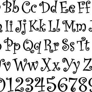 Curly Font SVG Alphabet Package | Script font monogram svg, monogram alphabet svg, fancy fonts svg (Digital Download)