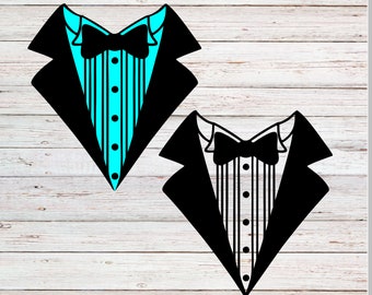 Conjunto de imágenes SVG de esmoquin, SVG, PNG, DXF, EPS