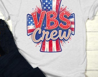 VBS Crew USA PNG: Urlaub Bibel Schule Shirt Schnittdatei