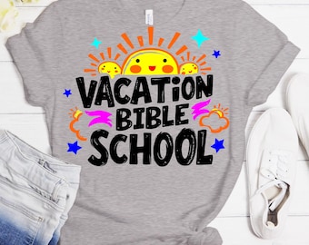 Vacation Bible School | Svg, Png, Dxf, Eps | Bundle: VBS Shirt Cut File (Digital Download)