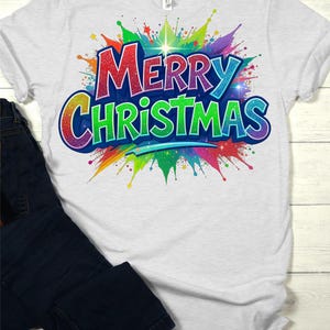 Merry Christmas Paint Splash PNG | Png Sublimation
