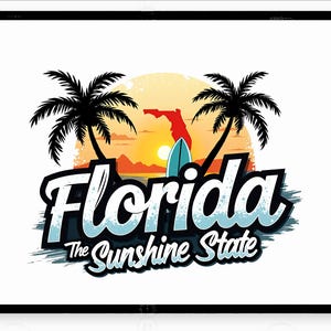 FLorida Png |Sublimation Png | Wall Print