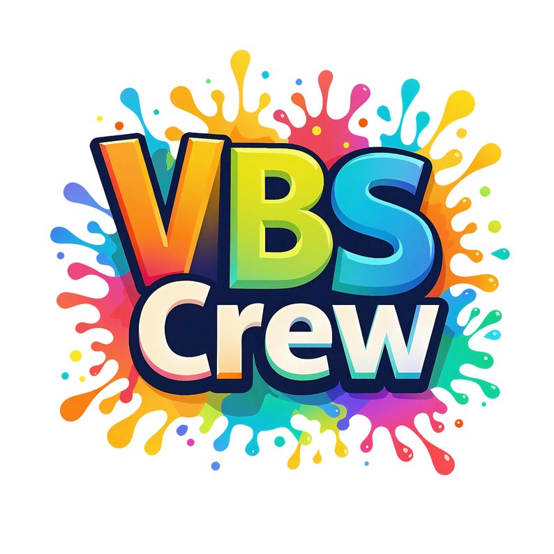 Vbs Lettering VBS Crew PNG: Vacation Bible School Shirt Design (digital Download) - Etsy