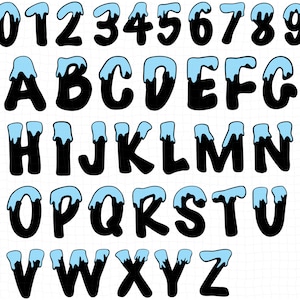 SnowCap SVG Font Package | Svg, Png, Dxf