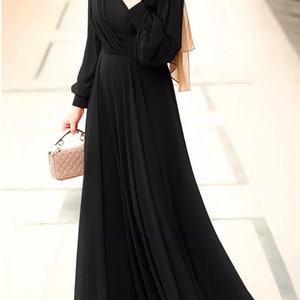 Black Women Modest Abaya Zanzea Islamic Halal Attire