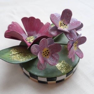Handmade, Handpainted, decorative bouquet of flowers