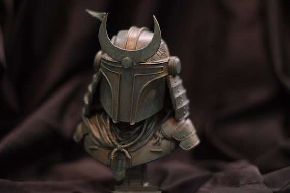 Samurai Boba Fett Aged Bronze Figure (12 In) - Etsy