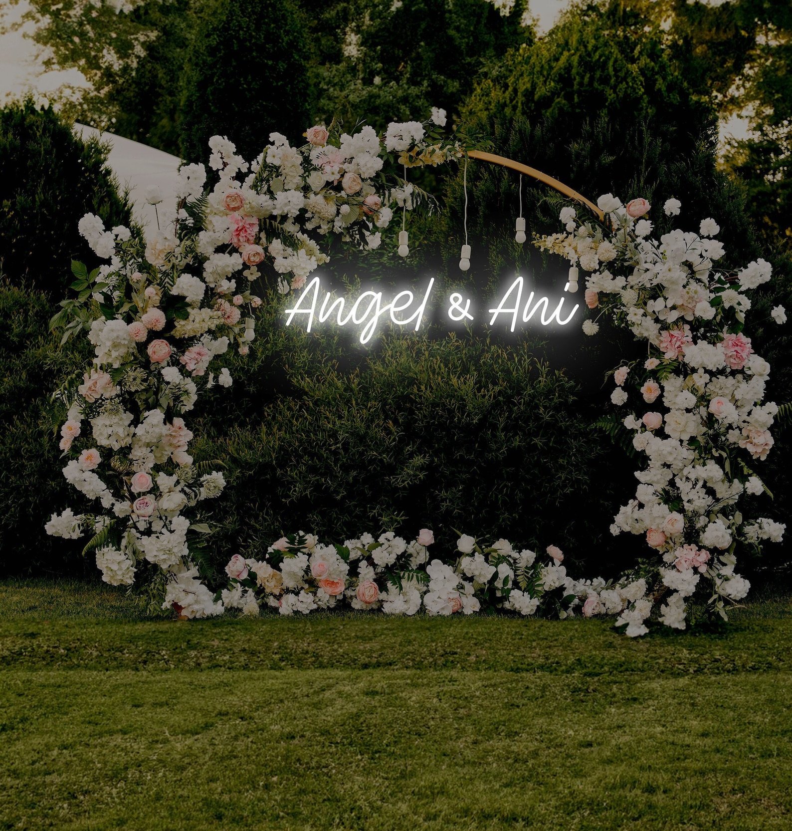Image of First Names Wedding Neon Sign