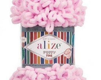 Alize Puffy Fine, Soft Yarn, Baby Yarn,Turkish Yarns, Hypoallergenic Yarn, Baby Accessories Yarn, Alize Baby Yarn, Poncho Yarn, Blanket Yarn