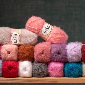 Nako Paris, Soft Yarn, Sweater Yarn, Shawl Yarn, Cardigan Yarn, Crochet Yarn, Winter Yarn, Turkish Yarn