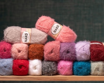 Nako Paris, Soft Yarn, Sweater Yarn, Shawl Yarn, Cardigan Yarn, Crochet Yarn, Winter Yarn, Turkish Yarn