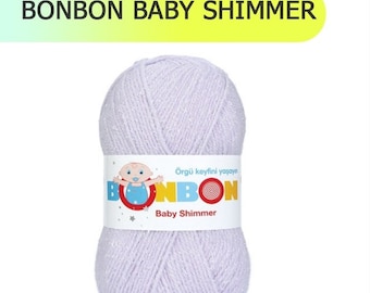 Nako Bonbon Baby Shimmer, Baby Yarn, Acrylic&Viscose Yarn, Sweater Yarn, Vest Yarn, Beret Yarn, Cardigan Yarn, Crochet Yarn