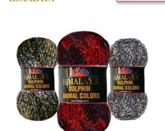 Himalaya Dolphin Animal Colors, Amigurumi Yarn, Home textile Yarn, Sweater Yarn, Cardigan Yarn, Blanket Yarn, Vest Yarn
