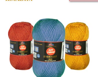 Himalaya Everyday Big, %100 Anti-Pilling Acrylic Yarn, Cardigan Yarn, Sweater Yarn, Shawl Yarn, Home Textile Yarn