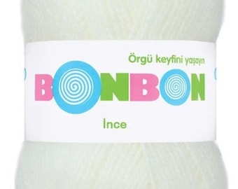 Nako Bonbon ince, Amigurumi Yarn, %100 Acrylic Yarn, Cardigan Yarn, Hat Yarn , Accessories Yarn, Crochet Yarn