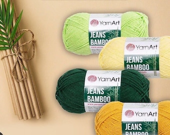 Yarnart Jeans Bamboo, Amigurumi Yarn, Baby Yarn, Home Textile Yarn, Cardigan Yarn, Sweater Yarn, Shawl Yarn, Blouse Yarn
