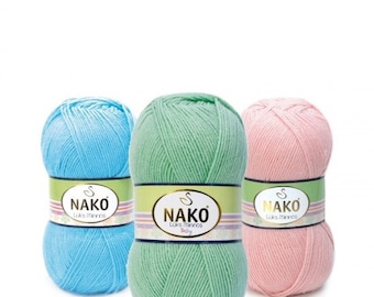 Nako Luks Minnos, Nako Lüks Minnoş, Baby Yarn, Baby Room Textile Yarn, Booties Yarn, Cardigan Yarn, Beret Yarn