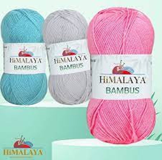 Himalaya Bambus, 100g, 260m, Bamboo- and Anti-piling Acrylic, 4 Seasons,  Bamboo and Blend Yarns, Turkish Yarn - Etsy