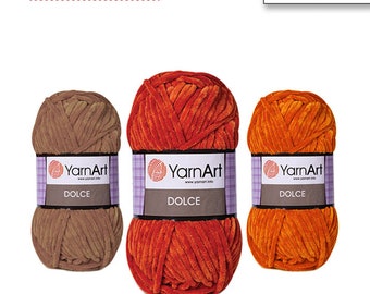 Yarnart Dolce, Velvet Yarn, Sweater Yarn, Vest Yarn, Amigurumi Yarn, Baby Yarn, Blanket Yarn, Soft Yarn, Micro Polyester Yarn