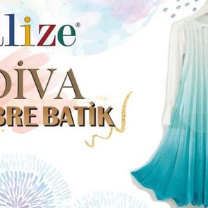 Alize Diva Ombre Batik, Gradient Yarn, Sweater Yarn, Vest Yarn, Bikini Yarn, Summer Yarn, Turkish Yarn