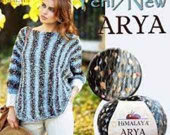 Himalaya Arya, Acrylic-Alpaca-Polyamide-Merino Blend Yarn, Cardigan Yarn, Sweater Yarn, Shawl Yarn, Home Textile Yarn, Beret Yarn